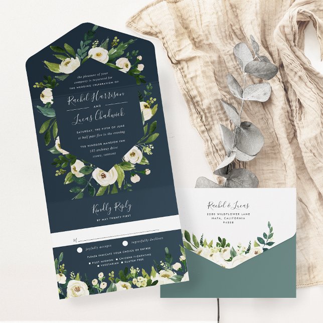 Alabaster | Casamento de Quadro Floral Branco (Criador carregado)