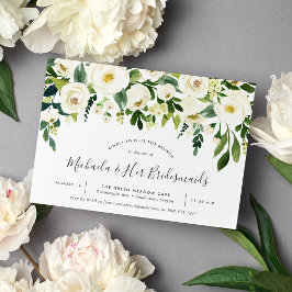 Alabaster Floral Bridesmaids Brunch Convite