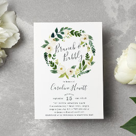 Alabastro Wreath Brunch e Chá Bubble Convite