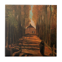 Alamedas de Chopos no Outono por Vincent van Gogh