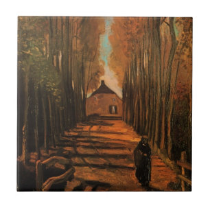 Alamedas de Chopos no Outono por Vincent van Gogh
