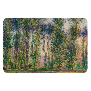 Álamos de Monet no ímã de Giverny