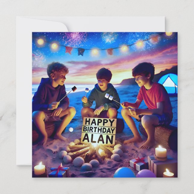 ALAN ~ Feliz Aniversário ~ Aniversário Boy ~ (Frente)