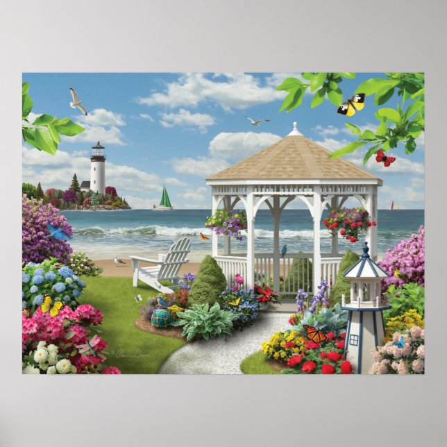 Alan Giana "Gazebo by the Sea" Poster (Frente)