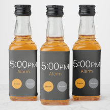 Alarme de Dias Úteis em Mini Garrafa Liquidez