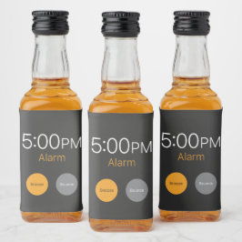Alarme de Dias Úteis em Mini Garrafa Liquidez