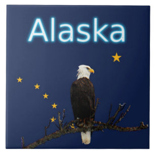 Alasca Águia E Bandeira