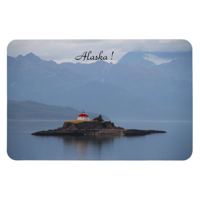 Alasca, Farol, Oceano, Fotografia, Ímã (Horizontal)