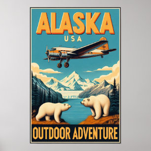 Alaska Outdoor Adventure Poster