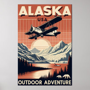 Alaska Outdoor Adventure Poster