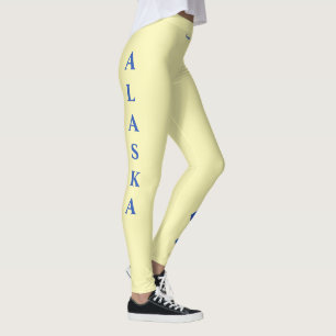 Alaska State Esqueça-me de Leggings de Flores do E