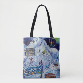 Alaskan Alyeska/Girdwood canvas tote bag