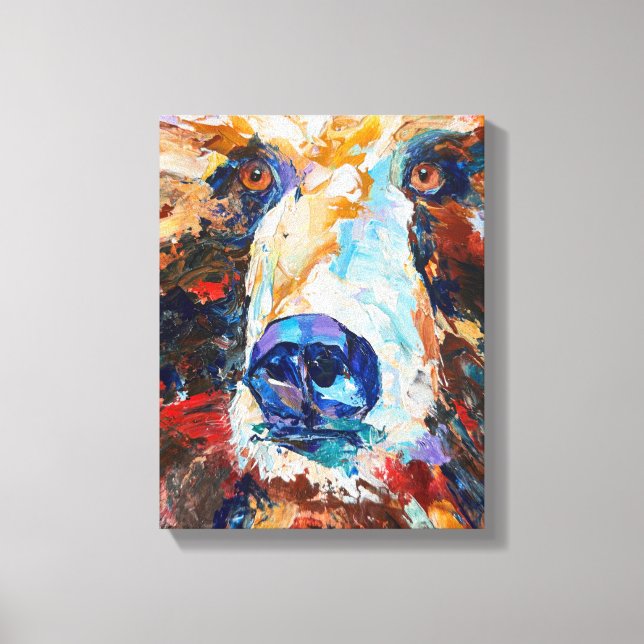 Alaskan Bear Canvas Print "In the Bears Gaze (Frente)