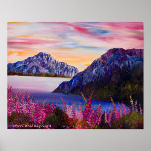 Alaskan Cotton Candy Matte Poster