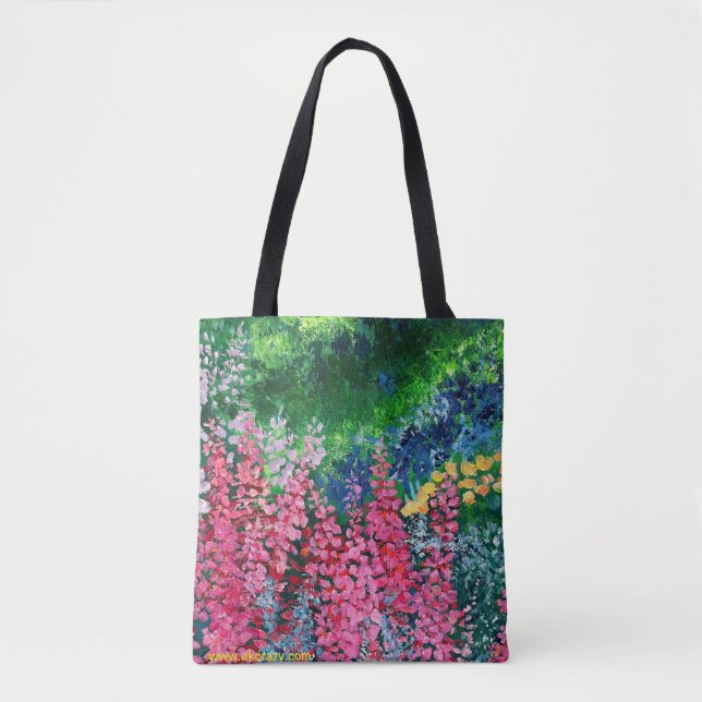 Alaskan Fireweed em frente/verso Fireweed Tote Bag (Frente)