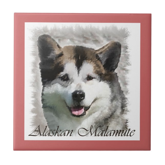 Alaskan Malamute Dog Art (Frente)