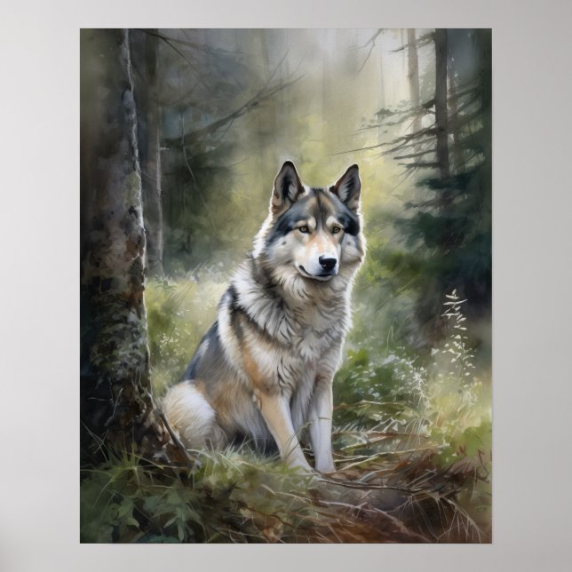 Alaskan Malamute Dog Art Impressão (Frente)
