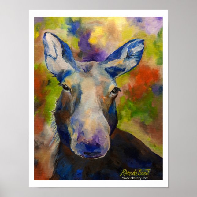 Alaskan Moosey Moose Matte Impressão (Frente)