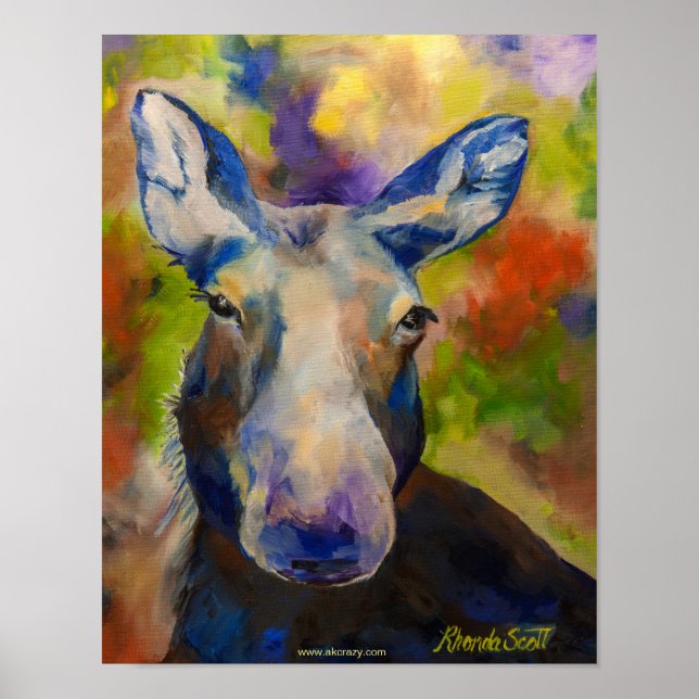 Alaskan Moosey Moose Poster (Frente)