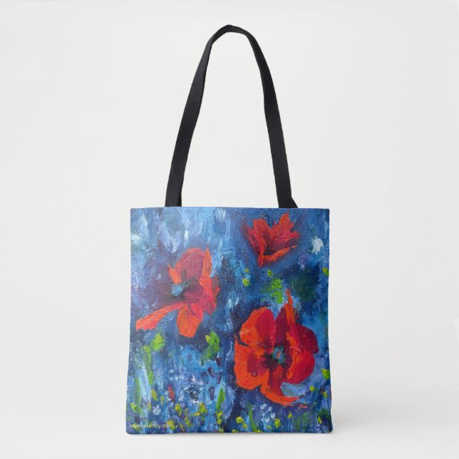Alaskan Poppies Garden Tote Bag (Frente)