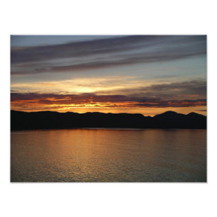 Alaskan Sunset II Belo Alasca Fotografia