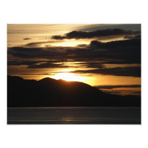 Alaskan Sunset III Linda fotografia do Alasca