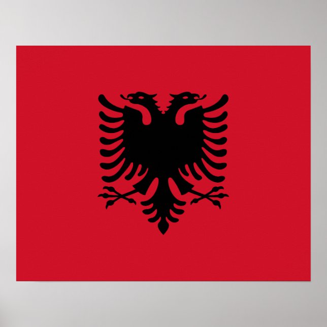 Albânia Flag Poster (Frente)