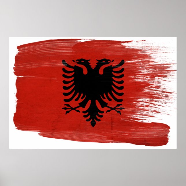 Albania Flag Posters (Frente)
