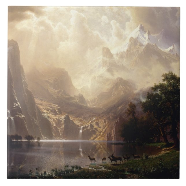 Albert Bierstadt - Entre Sierra Nevada (Frente)