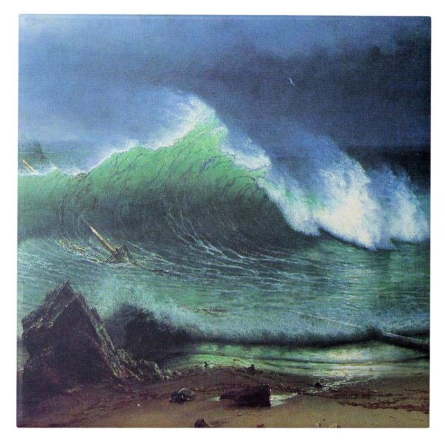Albert Bierstadt, Mar de Emerald (Frente)