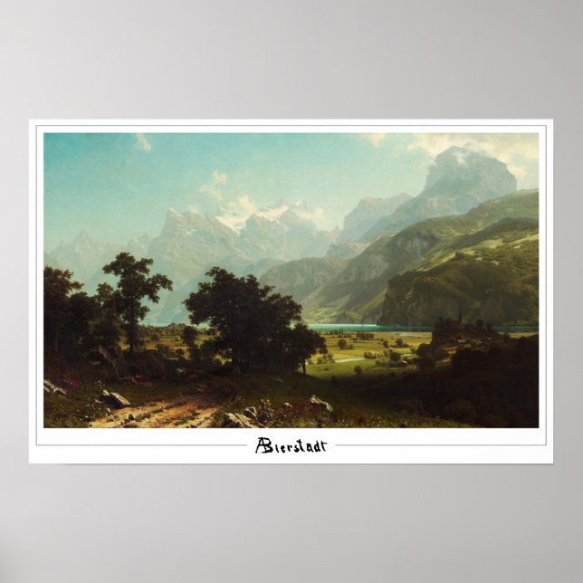 Albert Bierstadt Zedign Art Poster nº 70 (Frente)