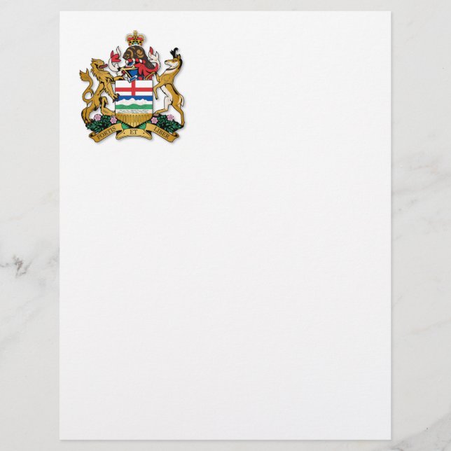Alberta casaco de armas (Frente)