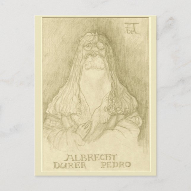 "Albrecht Durer Pedro" Cartão postal (Frente)