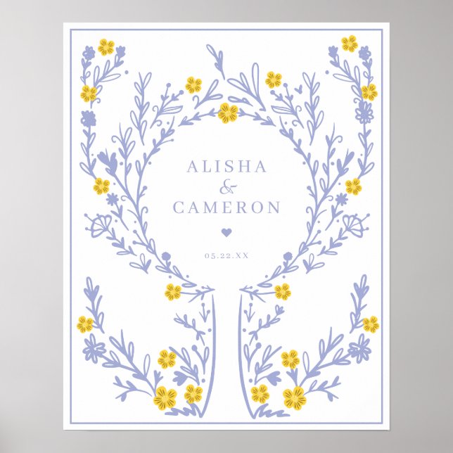 Álbum de Casamento da Árvore de Impressão Digital  (Frente)