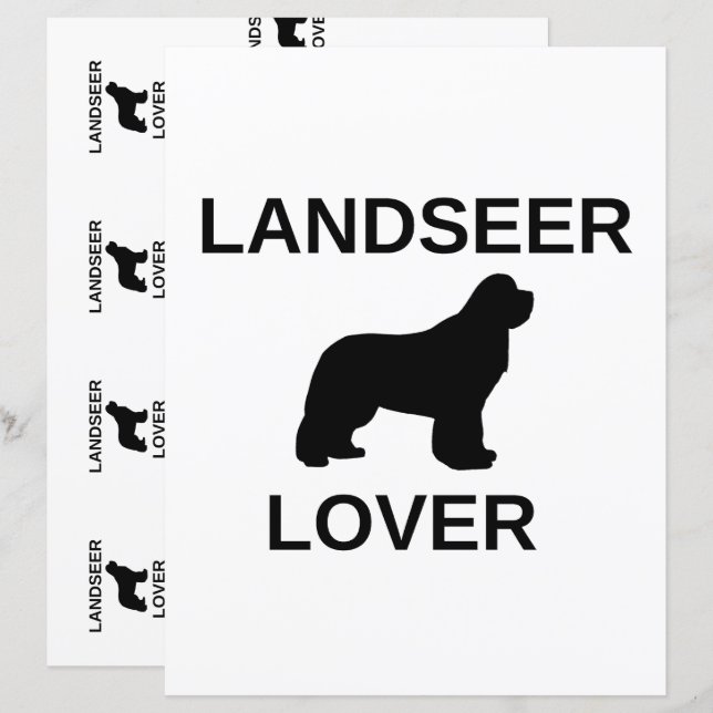 álbum de recortes de amante de landseer de dois la (Frente/Verso)