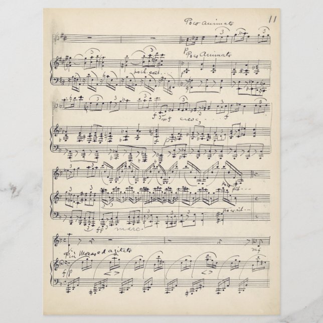 Álbum de Recortes de Decoupage Manuscrito de Músic (Frente)