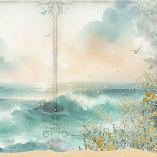 Álbum de Recortes Decoupage da Praia Costeira