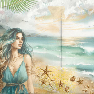 Álbum de Recortes Decoupage de Praia Costeira Jour