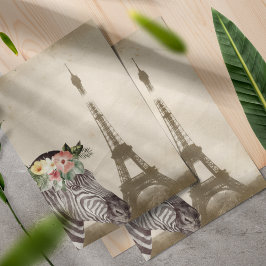 Álbum de Recortes Zebra Chique & Torre Eiffel