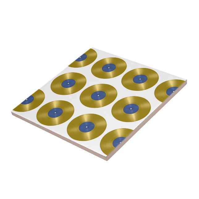 Álbum de Vinil Dourado (Lateral)
