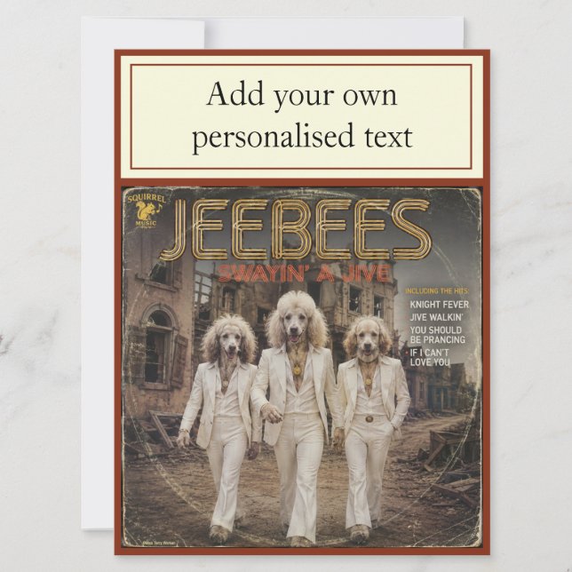 Álbum Jeebees: uma Paródia (Frente)