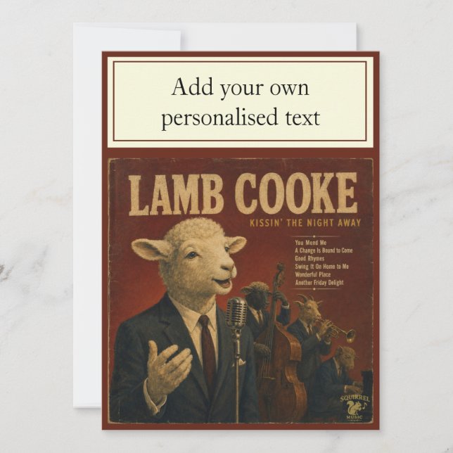 Álbum Lamb Cooke: uma Paródia (Frente)