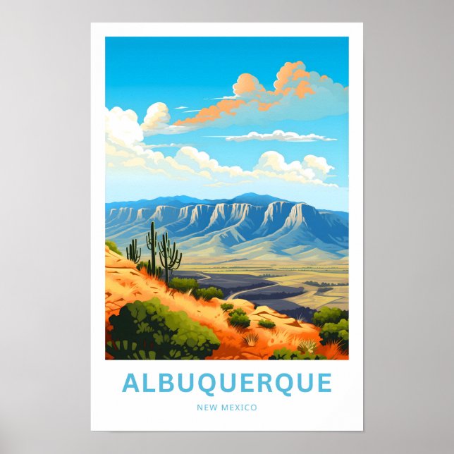 Albuquerque Novo Impressão Viagem do México (Frente)