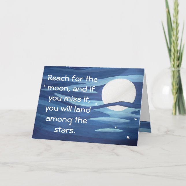 Alcance a Lua! Cartão (Frente)