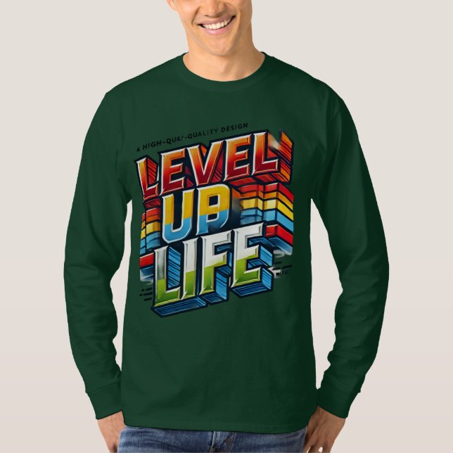 Alcance a vida útil (projetada para camiseta de lo (Frente)