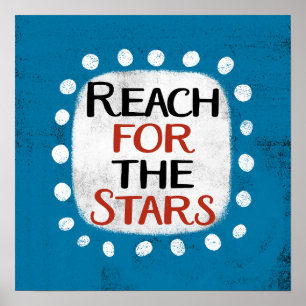Alcance Para A Arte De Parede Poster Das Estrelas