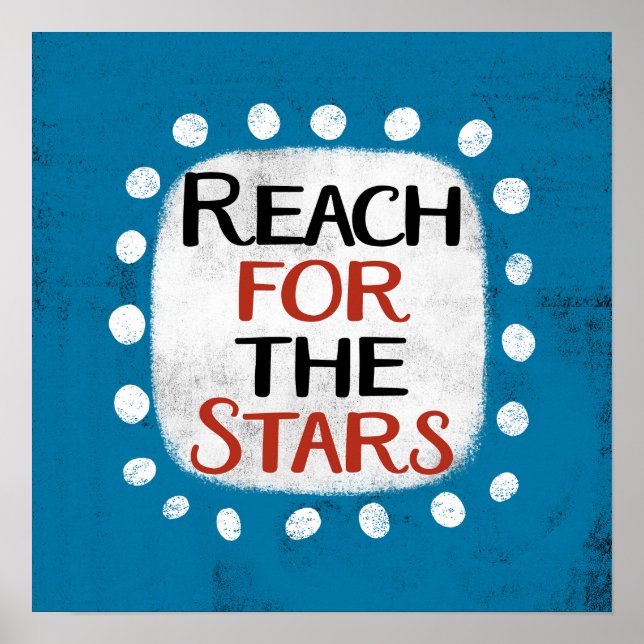 Alcance Para A Arte De Parede Poster Das Estrelas (Frente)