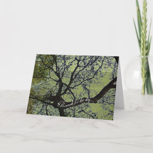 Alcance para o Cartão de Saudação do Céu (Frente)