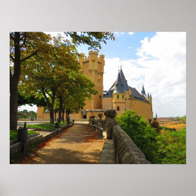 Alcazar (Castelo) de Segóvia, Espanha - Poster (Frente)