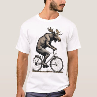 Alce em Movimento - Camisa T Bicicleta Quirky 4